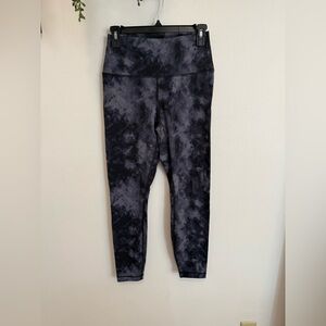 90 Degree By Reflex Women's Black Tie-Dye Leggings